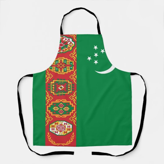 Tablier Drapeau du Turkménistan (Recto)