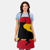 Tablier Drapeau espagnol avec taureau (Porté)