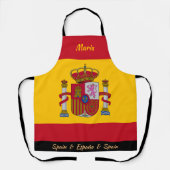 Tablier drapeau espagnol, Espagne Cuisine des chef (Recto)