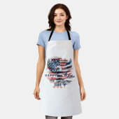 Tablier Drapeau et aigle des États-Unis. Indépendance (Porté)