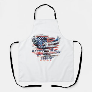Tablier Drapeau et aigle des États-Unis. Indépendance