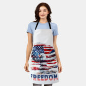 Tablier Drapeau et aigle des Etats-Unis.Liberté. (Porté)
