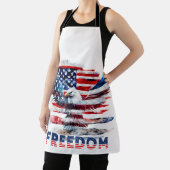 Tablier Drapeau et aigle des Etats-Unis.Liberté. (Insitu)
