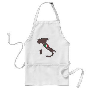 Tablier Drapeau et carte de l'Italie