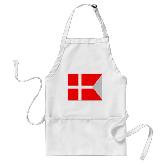 Tablier Drapeau fendu du Danemark (Devant)