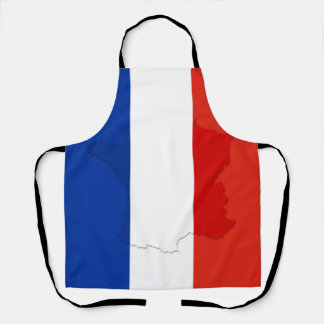 Tablier drapeau français