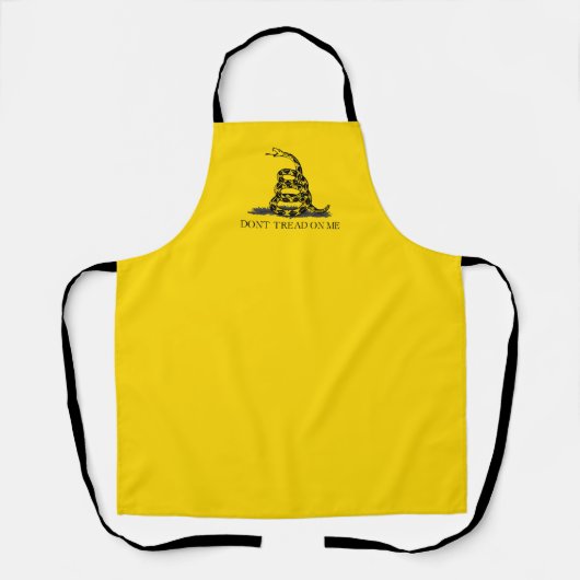 Tablier Drapeau Gadsden jaune classique Ne marchez pas sur (Recto)