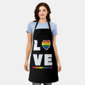 Tablier Drapeau Gay pride LGBTQ Distressed Grunge Love (Porté)
