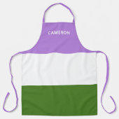 Tablier Drapeau Genderqueer Monogramme (Recto)