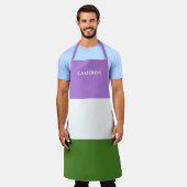 Tablier Drapeau Genderqueer Monogramme (Porté)