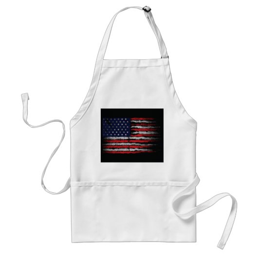 Tablier Drapeau Grunge U.S.A (Devant)