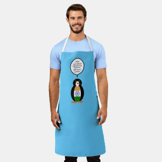 Tablier Drapeau Indien Ms Penguin Parlant Texte Personnali