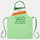 Tablier Drapeau irlandais Couleurs My Lucky St. Patrick's  (Recto)