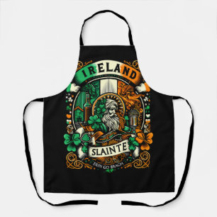 Tablier Drapeau irlandais Saint Patricks Day Slainte