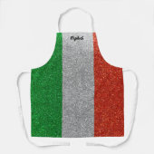 Tablier Drapeau italien Chef cuisine BBQ Baker Parties sci (Recto)
