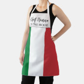 Tablier Drapeau italien du chef Nonna sur toute l'impressi (Insitu)