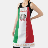 tablier Drapeau Italien, Italie, cuisine Chefs Ita (Insitu)
