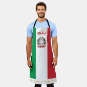 tablier Drapeau Italien, Italie, cuisine Chefs Ita (Porté)