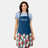 Tablier Drapeau italien ornements personnalisés (Porté)