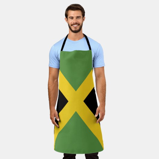 Tablier Drapeau jamaïcain Apron (Porté)