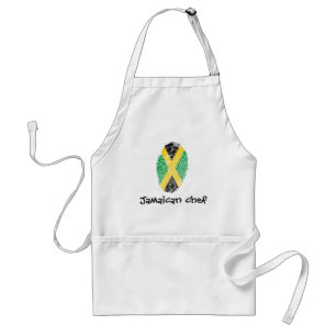 Tablier Drapeau jamaïcain d'empreinte digitale de contact