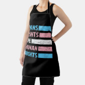 Tablier Drapeau Les droits trans sont des droits humains L (Insitu)