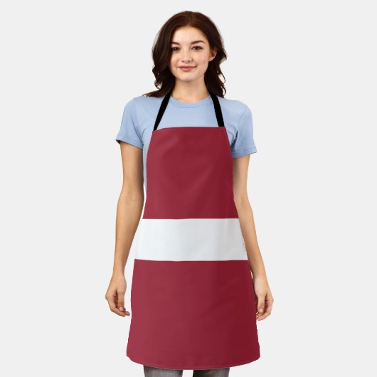 Tablier Drapeau Lettonie (Porté)