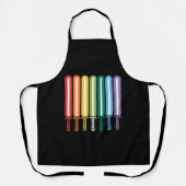 Tablier Drapeau LGBT Fierté gay  (Recto)