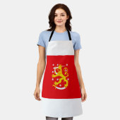 Tablier Drapeau médiéval de Finlande (Porté)
