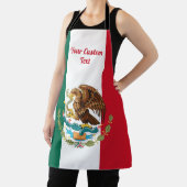 Tablier Drapeau mexicain et armoiries d'un aigle royal (Insitu)