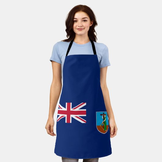 Tablier Drapeau Montserrat (Porté)