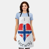 Tablier Drapeau norvégien I Heart Norway (Porté)
