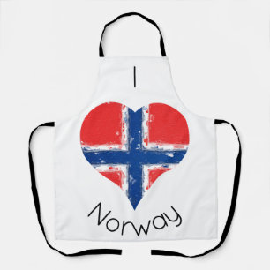 Tablier Drapeau norvégien I Heart Norway