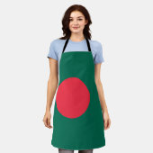 Tablier Drapeau patriotique bangladais (Porté)