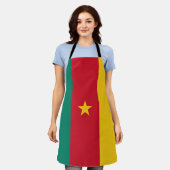 Tablier Drapeau patriotique du Cameroun (Porté)