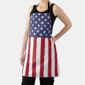Tablier Drapeau Patriotique Rouge Blanc Bleu Étoiles Et Fr (Insitu)
