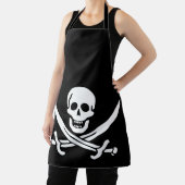 Tablier Drapeau pirate crâne épées croisées (Insitu)