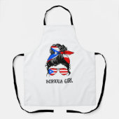 Tablier Drapeau Porto Rico fille mignonne Boricua (Recto)