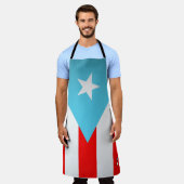 Tablier Drapeau Porto Rico partout sur l'impression grand  (Porté)