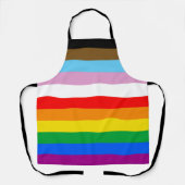 TABLIER DRAPEAU PRIDE LGBTQ+ INCLUSIF (Recto)