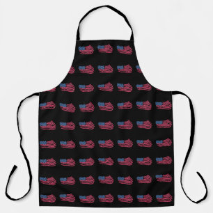 Tablier Drapeau Rouge Blanc Et Bleu