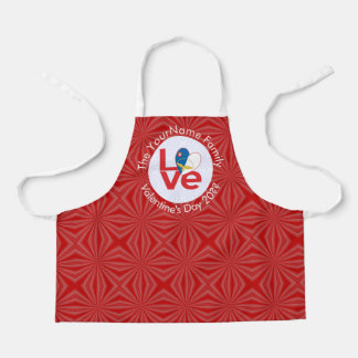 Tablier Drapeau ROUGE LOVE personnalisé des Açores 