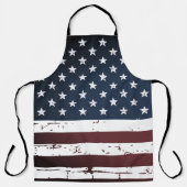 Tablier Drapeau rustique américain Patriotique BBQ (Recto)