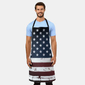 Tablier Drapeau rustique américain Patriotique BBQ (Porté)