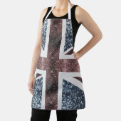 Tablier Drapeau rustique UK rouge bleu étincelants parties (Insitu)