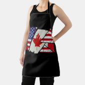 Tablier Drapeau semi-américain des racines canadiennes Can (Insitu)