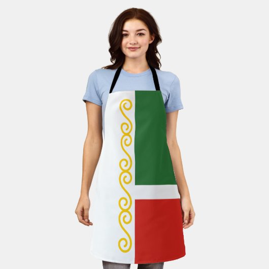 Tablier Drapeau tchétchène (Porté)