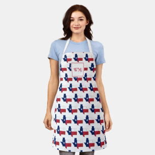 Tablier DRAPEAU TEXAN Monogramme Texas