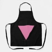 Tablier Drapeau triangle rose de SlipperyJoe's symbole ros (Recto)