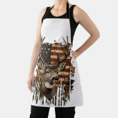 Tablier Drapeau USA Saison Cerf, Buck (Insitu)